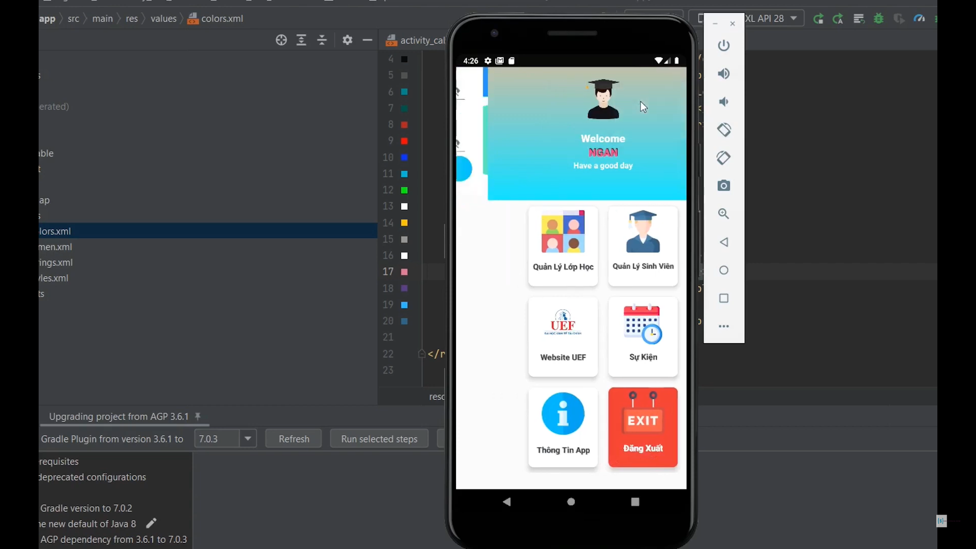 app quản lý sinh viên - quản lý nhân sự sqlite ngôn ngữ java có báo cáo