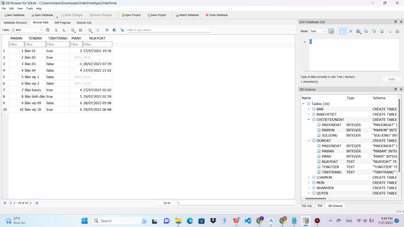 App order food - Quản lý nhà hàng csdl sqlite (phiên bản update thêm ...