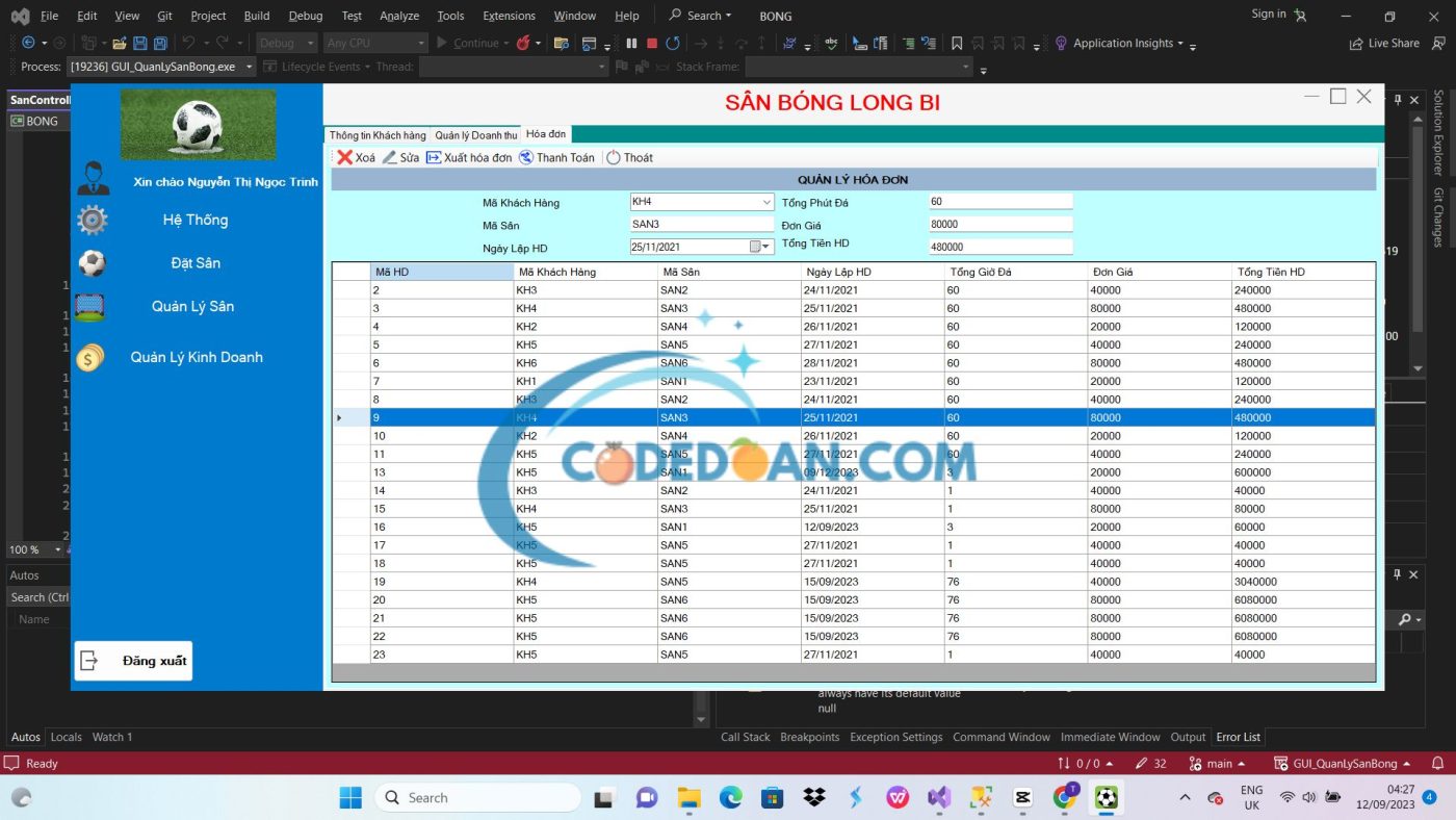 Winform Game Login Source Code Source code Phần Mềm Quản Lý Sân Bóng Đá MINI (Winform C#) - Sàn giao ...