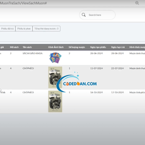 Lập trình website Quản lý thư viện
