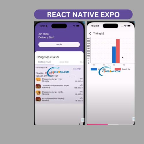 ứng dụng quản lý shipper giao hàng bằng React Native