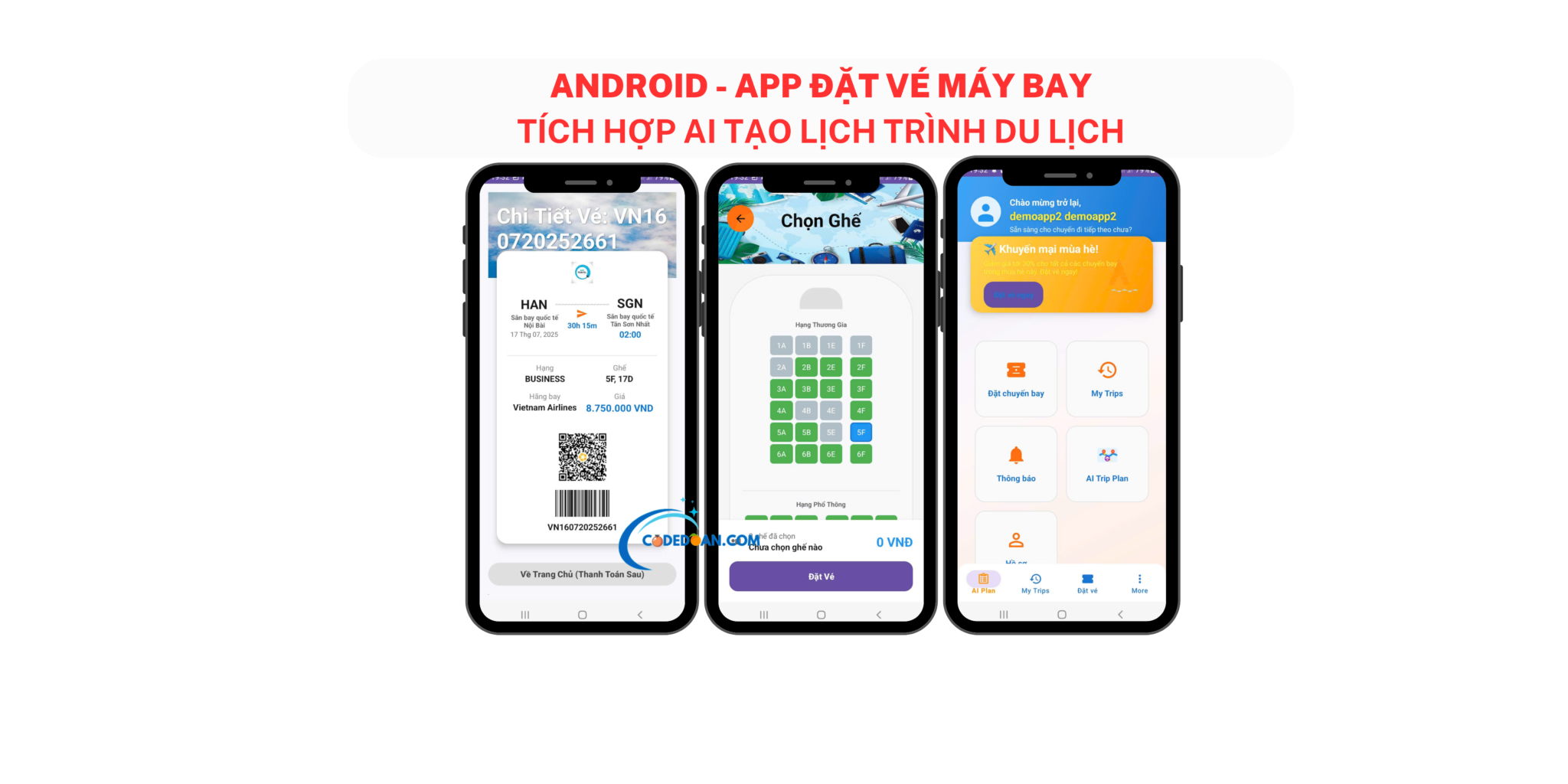 Ứng Dụng Đặt Vé Máy Bay & tư vấn Du Lịch Tự Động bằng AI [Asp.net ...