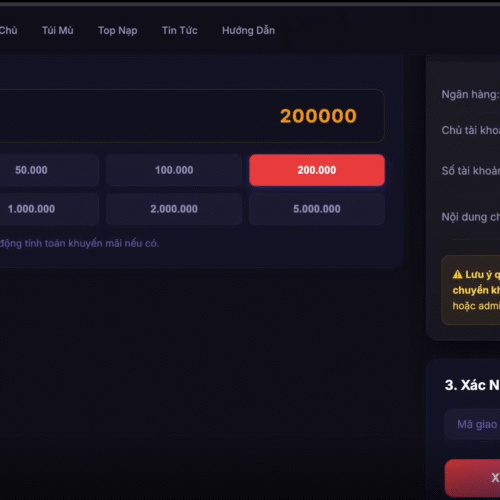 Website bán acc game xé túi mù code bằng Reactjs