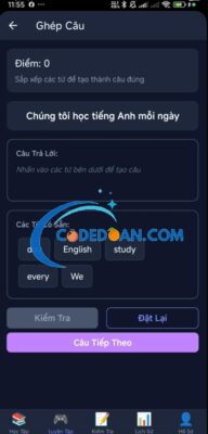 Source Code Ứng Dụng Học Từ Vựng Tiếng Anh