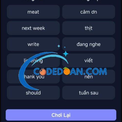 Source Code Ứng Dụng Học Từ Vựng Tiếng Anh