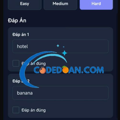 Source Code Ứng Dụng Học Từ Vựng Tiếng Anh