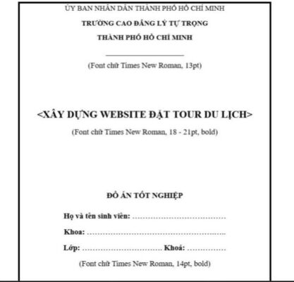 Download 10+ Mẫu Khung Báo Cáo Đồ Án CNTT Chuẩn Word