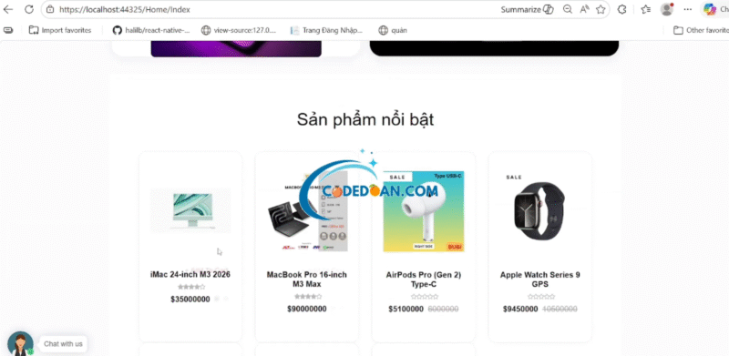 [Full Code] Website Bán Hàng Sản Phẩm Apple