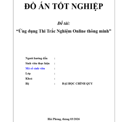 Download 10+ Mẫu Khung Báo Cáo Đồ Án CNTT Chuẩn Word
