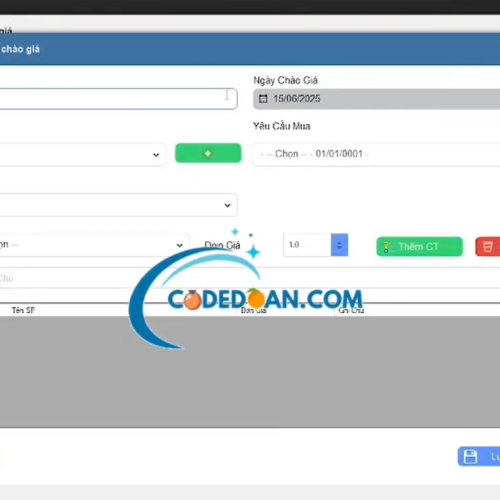 Project Quản lý Nhập hàng hoá thực phẩm