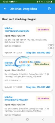 App android quản lý bán hàng Tạp Hóa