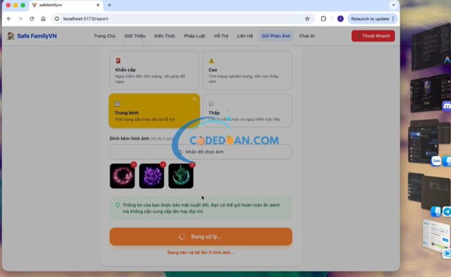 Code Website ReactJS Phòng Chống Bạo Lực Gia Đình