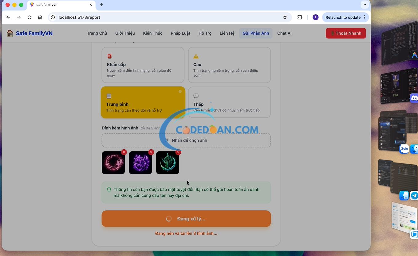 Code Website ReactJS Phòng Chống Bạo Lực Gia Đình